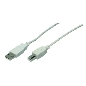 CABLU USB LOGILINK pt. imprimanta, USB 2.0 (T) la USB 2.0 Type-B (T), 2m, gri, CU0007