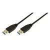 CABLU USB LOGILINK, USB 3.0 (T) la USB 3.0 (T), 1m, black, CU0038