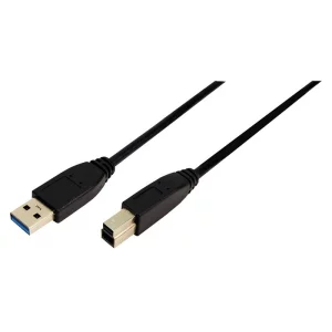 CABLU USB LOGILINK, USB 3.0 (T) la USB 3.0 Type-B (T), 1m, black, CU0023