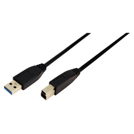 CABLU USB LOGILINK, USB 3.0 (T) la USB 3.0 Type-B (T), 1m, black, CU0023