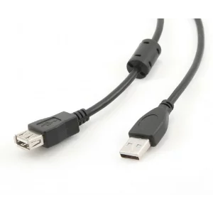 CABLU USB SPACER prelungitor, USB 2.0 (T) la USB 2.0 (M), 1.8m, black SPC-USB-AMAF6