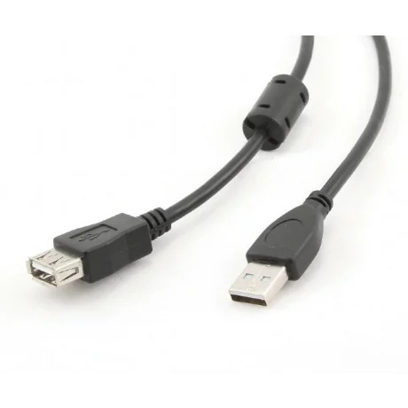 CABLU USB SPACER prelungitor, USB 2.0 (T) la USB 2.0 (M), 1.8m, black SPC-USB-AMAF6
