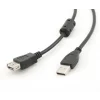 CABLU USB2.0 la USB2.0  SPACER prelungitor, 3m, (AM/AF), black SPC-USBAM-AF10