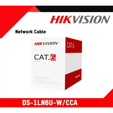 ROLA CABLU UTP HIKVISION, Cat6, 305 m, Cupru, solid, AWG23, &quot;DS-1LN6U-W/CCA&quot;