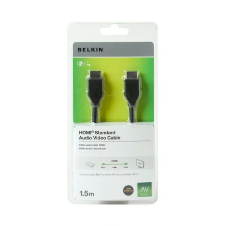 CABLU video BELKIN, HDMI (T) la HDMI (T), 4K DCI (4096x2160) la 60Hz, 5 m, &quot;F3Y017BT5M-BLK&quot;