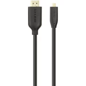 CABLU video BELKIN, HDMI (T) la Micro-HDMI (Type D)(T), Full HD (1920x1080) la 60Hz, 3 m, &quot;F3Y030BF3M-P&quot;