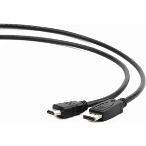 CABLU video GEMBIRD, adaptor DisplayPort (T) la HDMI (T), 1.8m, negru, &quot;CC-DP-HDMI-6&quot;