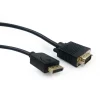 CABLU video GEMBIRD, adaptor DisplayPort (T) la VGA (T), 1.8m, rezolutie maxima QXGA (2048 x 1536) la 60Hz, negru, &quot;CCP-DPM-VGAM-6&quot;