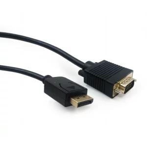 CABLU video GEMBIRD, adaptor DisplayPort (T) la VGA (T), 1.8m, rezolutie maxima QXGA (2048 x 1536) la 60Hz, negru, &quot;CCP-DPM-VGAM-6&quot;