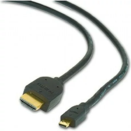 CABLU video GEMBIRD, adaptor HDMI (T) la Micro-HDMI (T), 1.8m, conectori auriti, negru, CC-HDMID-6