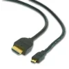 CABLU video GEMBIRD, adaptor HDMI (T) la Micro-HDMI (T), 4.5m, conectori auriti, negru, &quot;CC-HDMID-15&quot;
