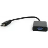 CABLU video GEMBIRD, adaptor HDMI (T) la VGA (M), 15cm, rezolutie maxima Full HD (1920 x 1080) la 60Hz, negru, &quot;A-HDMI-VGA-04&quot;