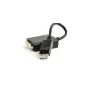 CABLU video GEMBIRD, adaptor Mini-DisplayPort (T) la DVI-I DL (M), 10cm, rezolutie maxima 4K UHD (3840 x 2160) la 30 Hz, negru, &quot;A-DPM-DVIF-03&quot;