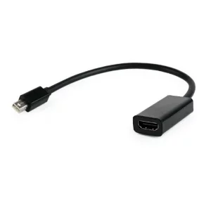CABLU video GEMBIRD, adaptor Mini-DisplayPort (T) la HDMI (M), 10cm, rezolutie maxima Full HD (1920 x 1080) la 60Hz, negru, &quot;A-mDPM-HDMIF-02&quot;