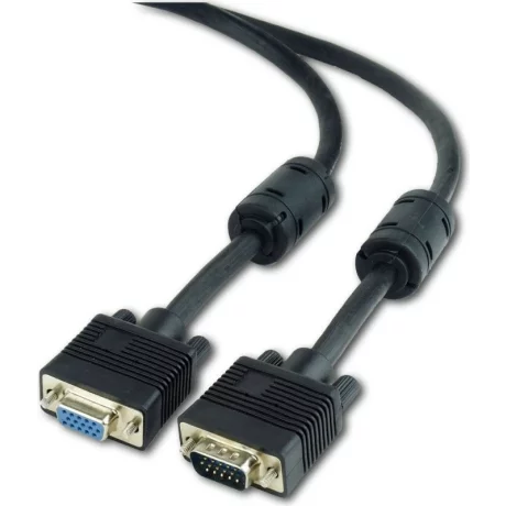 CABLU video GEMBIRD, adaptor VGA (T) la VGA (M), 1.8m, premium, dublu ecranat, negru, &quot;CC-PPVGAX-6B&quot;