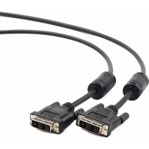 CABLU video GEMBIRD, DVI-D DL (T) la DVI-D DL (T), 1.8m, negru, &quot;CC-DVI2-BK-6&quot;