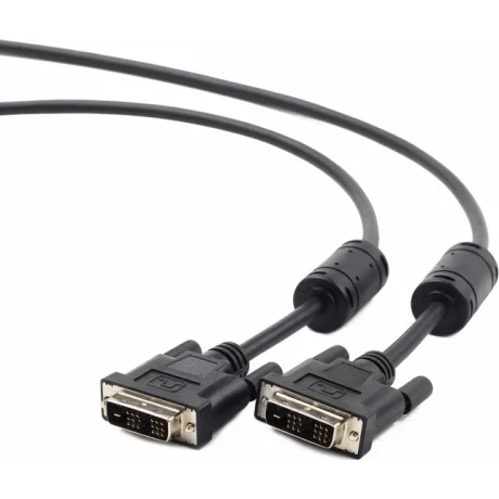 CABLU video GEMBIRD, DVI-D DL (T) la DVI-D DL (T), 1.8m, negru, &quot;CC-DVI2-BK-6&quot;