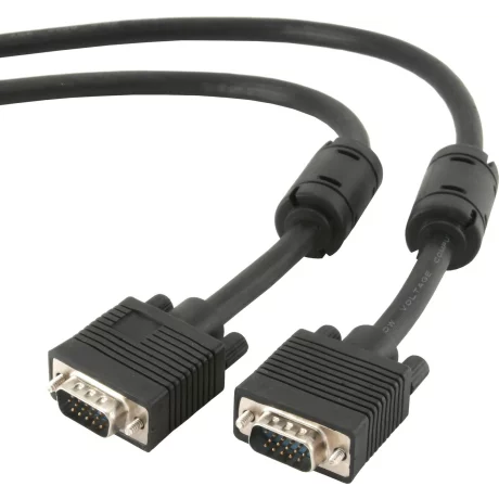 CABLU video GEMBIRD, VGA (T) la VGA (T), 20m, premium, dublu ecranat, negru, &quot;CC-PPVGA-20M-B&quot;