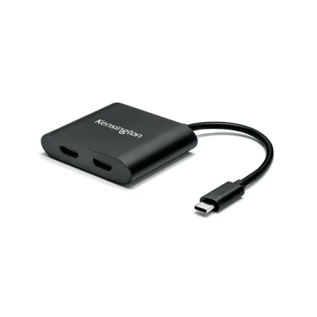 CABLU video KENSINGTON, adaptor USB 3.1 Type-C (T) la dual HDMI 1.4 (M), 11cm, rezolutie maxima 4K UHD (3840 x 2160) la 30 Hz, negru, &quot;K38286WW&quot;