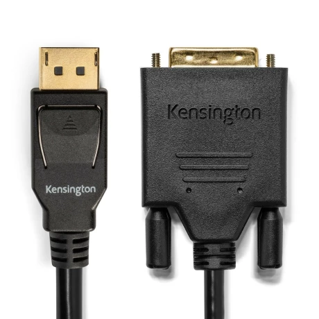 CABLU video KENSINGTON, DisplayPort 1.2 (T) la DVI-D DL (T), 1.8m, negru, &quot;K33023WW&quot;