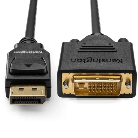 CABLU video KENSINGTON, DisplayPort 1.2 (T) la DVI-D DL (T), 1.8m, negru, &quot;K33023WW&quot;