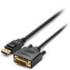 CABLU video KENSINGTON, DisplayPort 1.2 (T) la DVI-D DL (T), 1.8m, negru, &quot;K33023WW&quot;