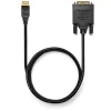 CABLU video KENSINGTON, DisplayPort 1.2 (T) la DVI-D DL (T), 1.8m, negru, &quot;K33023WW&quot;