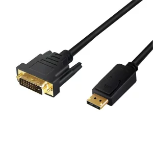 CABLU video LOGILINK, adaptor DisplayPort (T) la DVI-D DL (T), 2m, conectori auriti, rezolutie maxima Full HD (1920 x 1080) la 60Hz, negru, &quot;CV0131&quot;