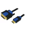 CABLU video LOGILINK, adaptor HDMI (T) la DVI-D SL (T), 10m, conectori auriti, Full HD+ (1920 x 1200) la 60 Hz, negru, &quot;CHB3110&quot;