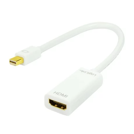 CABLU video LOGILINK, adaptor Mini-DisplayPort (T) la HDMI (M), 15cm, rezolutie maxima Full HD (1920 x 1080) la 60 Hz, alb, &quot;CV0036A&quot;