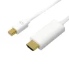 CABLU video LOGILINK, adaptor Mini-DisplayPort (T) la HDMI (T), 1m, conectori auriti, rezolutie maxima 4K UHD (3840 x 2160) la 30 Hz, alb, &quot;CV0122&quot;