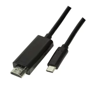 CABLU video LOGILINK, adaptor USB 3.1 Type-C (T) la HDMI (T), 1.8m, rezolutie maxima 4K UHD (3840 x 2160) la 60 Hz, negru, &quot;UA0329&quot;