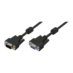 CABLU video LOGILINK, adaptor VGA (T) la VGA (M), 5m, dublu ecranat, rezolutie maxima Full HD (1920 x 1080) la 60 Hz, negru, &quot;CV0006&quot;