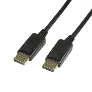 CABLU video LOGILINK, DisplayPort (T) la DisplayPort (T), 10m, conectori auriti, rezolutie maxima 4K (3840 x 2160) la 60 Hz, negru, &quot;CV0077&quot;