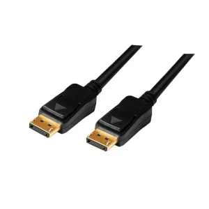 CABLU video LOGILINK, DisplayPort (T) la DisplayPort (T), 20m, conectori auriti, rezolutie maxima 4K (3840 x 2160) la 60 Hz, negru, &quot;CV0114&quot;