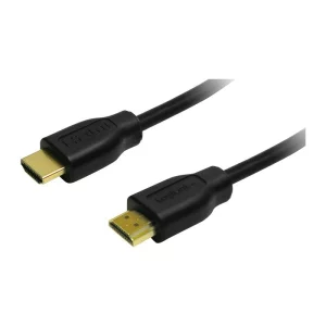 CABLU video LOGILINK, HDMI (T) la HDMI (T), 5m, conectori auriti, negru, CH0039