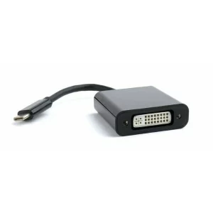 CABLU video SPACER, adaptor USB 3.1 Type-C (T) la DVI-I DL (M), 15cm, rezolutie maxima 4K UHD (3840 x 2160) la 30 Hz, silver, &quot;SP-CM-DVIF-01&quot;