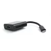 CABLU video SPACER, adaptor USB 3.1 Type-C (T) la HDMI (M), 15cm, rezolutie maxima 4K UHD (3840 x 2160) la 30 Hz, Black,  &quot;SP-CM-HDMIF-01&quot;