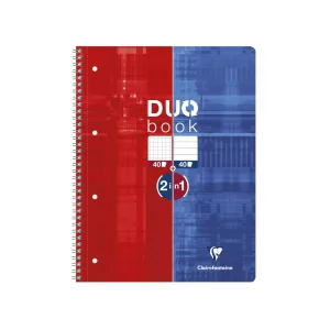 Caiet reversibil cu spiră Duo book, Clairefontaine