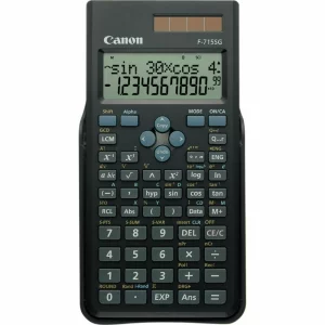 Calculator de birou CANON, F715SGBK , ecran 16 digiti, alimentare solara si baterie, display LCD, 250 functii, negru, include TV 0.1 lei ,&quot;BE5730B004AA&quot;