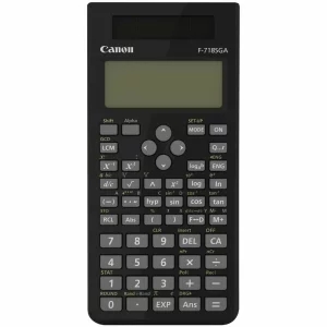 Calculator de birou CANON, F718SGABK, ecran 10 digiti, alimentare solara si baterie, display LCD, 264 functii, negru, include TV 0.1 lei ,&quot;BE4299B003AA&quot;