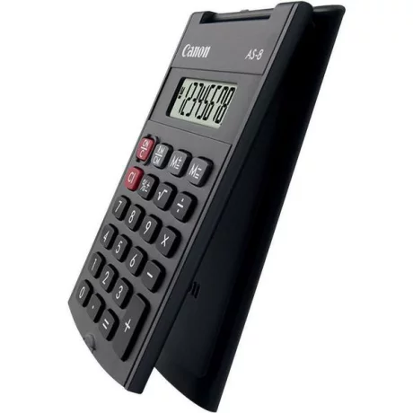 Calculator de birou CANON,AS-8, ecran 8 digiti, alimentare baterie, display LCD, negru, include TV 0.1 lei ,&quot;BE4598B001AA&quot;