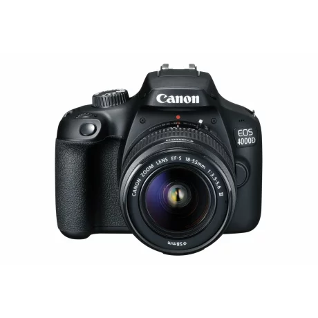 Camera foto CANON kit EOS-4000D + EF-S 18-55mm DCIII, 18.7MP,2.7&quot; TFT fixed DIGIC 4+, 3 cadre / sec, ISO 100-6400,FullHD movies 30fps,compatibil SD/SDHC/SDXC,30-1/4000 sec,9 puncte de focus HDMI mini,USB,WI-FI &quot;3011C018AA&quot;