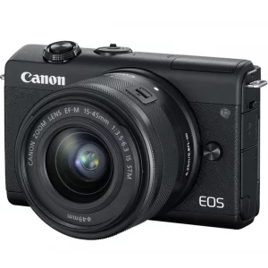 Camera foto CANON EOS M200, kit EF-M 15-45, 24.1 Mpx, ecran 3&quot; LCD touchscreen, WiFi, bluetooth, ISO 25600, filmare 4k, full HD, compatibil SD/SDHC/SDXC, micro USB, &quot;3699C027AA&quot;