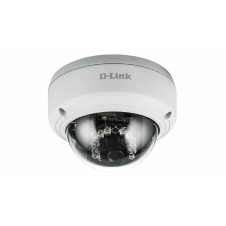 CAMERA IP D-Link, dome, pt. interior, dist. IR 10 m, tip lentila fixa 2.8 mm, 3 Mpx, cu fir, microfon nu, PoE da, carcasa metal, slot SD card nu, &quot;DCS-4603&quot; (include timbru verde 0.75 lei)