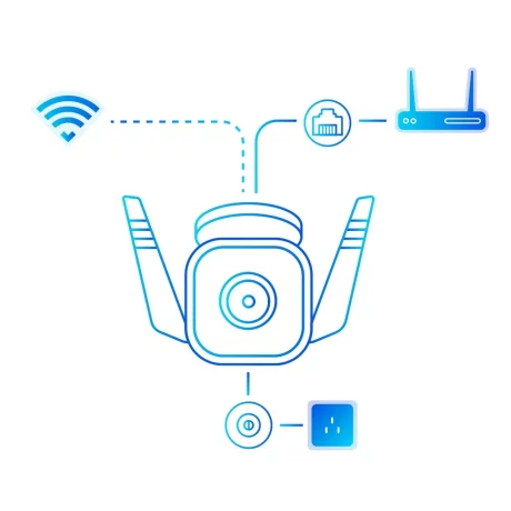 CAMERA IP Exterior TP-LINK , IP66, dist. IR 30 m, slot SD card, Tapo C310