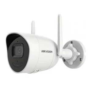 CAMERA IP HIKVISION, bullet, pt. exterior, dist. IR 30 m, tip lentila fixa 2.8 mm, 4 Mpx, cu fir, wi-fi, microfon, carcasa plastic, slot SD card, &quot;DS-2CV2041G2-IDWD&quot;