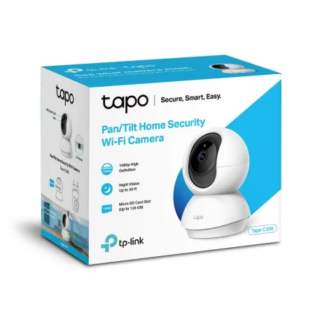 CAMERA IP TP-LINK, dist. IR 9 m, carcasa plastic, slot SD card, Tapo C200