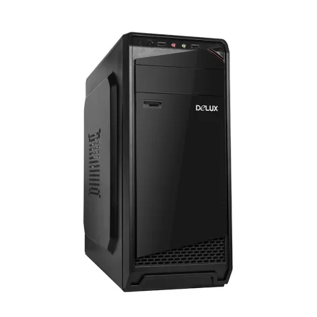 CARCASA DELUXE Middle Tower ATX, 450 (230W for 450W Desktop PC), USB 2.0 x 2 | Jack 3.5mm x 2, fara accesorii, &quot;DW605&quot;