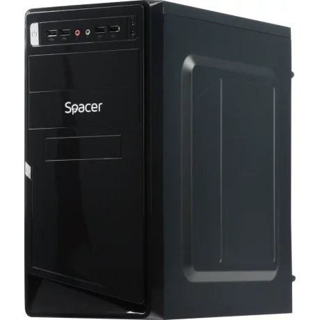 CARCASA  SPACER, Mini Tower, mATX, &quot;MOON&quot;, 450 (230W for 450W Desktop PC), USB 2.0 x 4, Jack 3.5mm x 2,  &quot;SPC-MOON&quot;